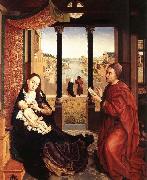 WEYDEN, Rogier van der St Luke Drawing the Portrait of the Madonna France oil painting artist